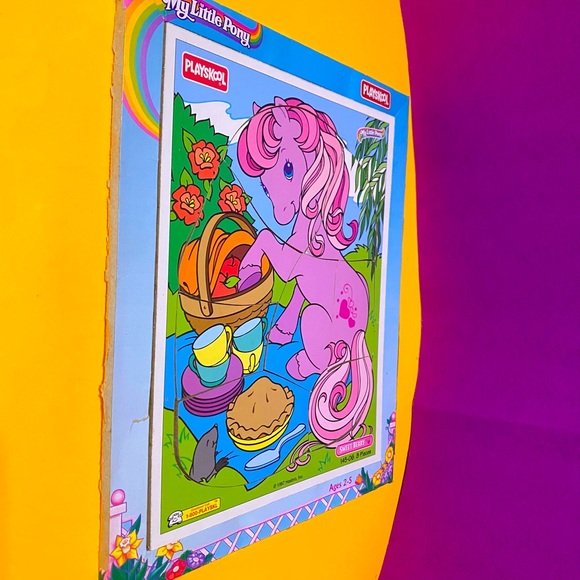 MY LITTLE PONY G2 VINTAGE 1997 SWEET BERRY WOOD PUZZLE PLAYSZkOOL - Picture 12 of 16